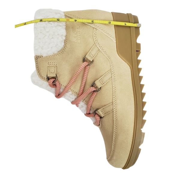 NWT Sorel Evie cozy lace boots ceramic paradox pink suede fur waterproof winter - Picture 15 of 16